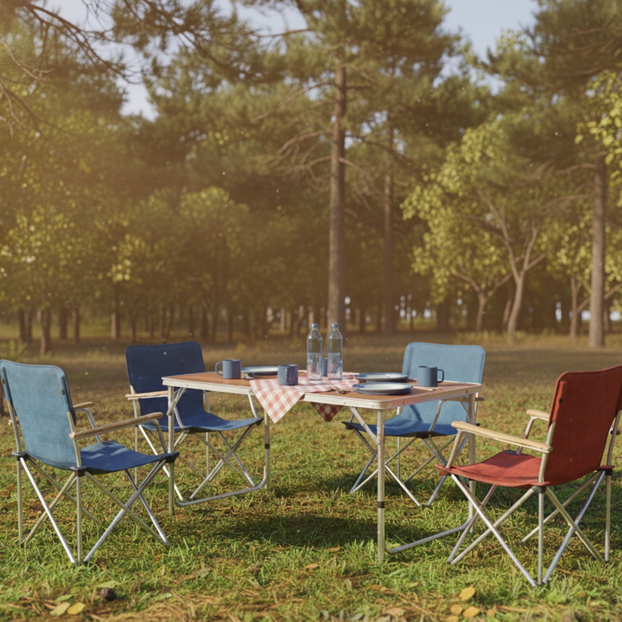 CampFeuer Masă Camping 120x60 Aluminiu 6 Persoane