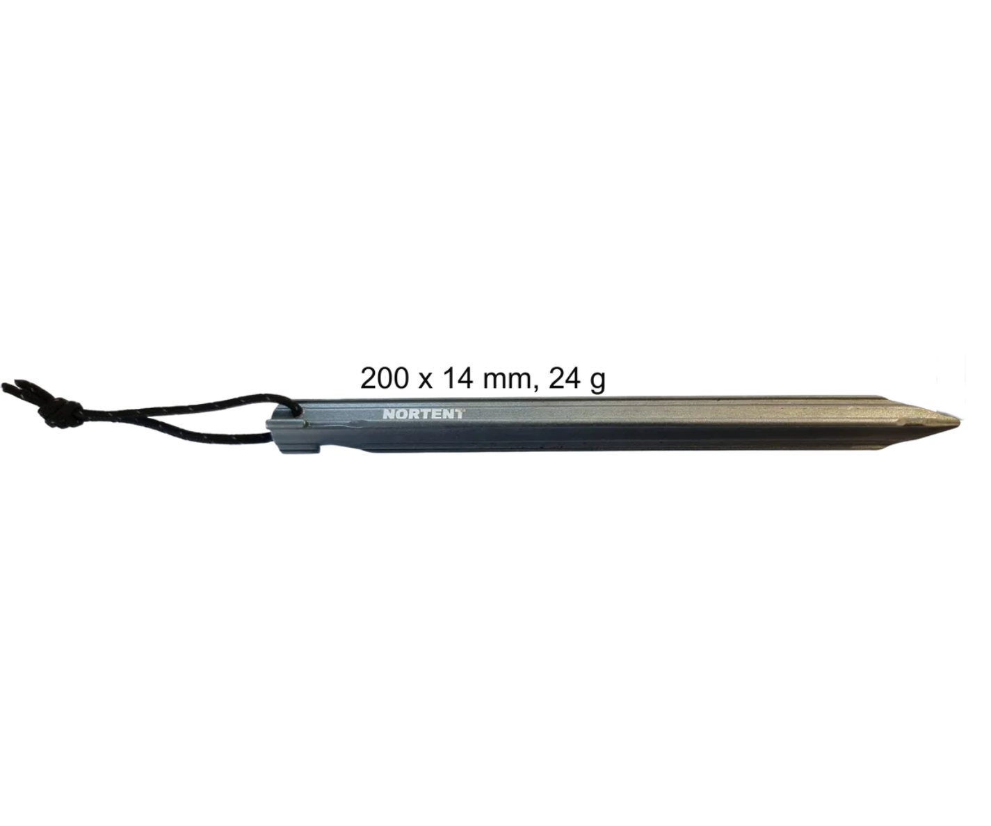 Nortent cuie cort aluminiu 10 buc Featherlite 8 g