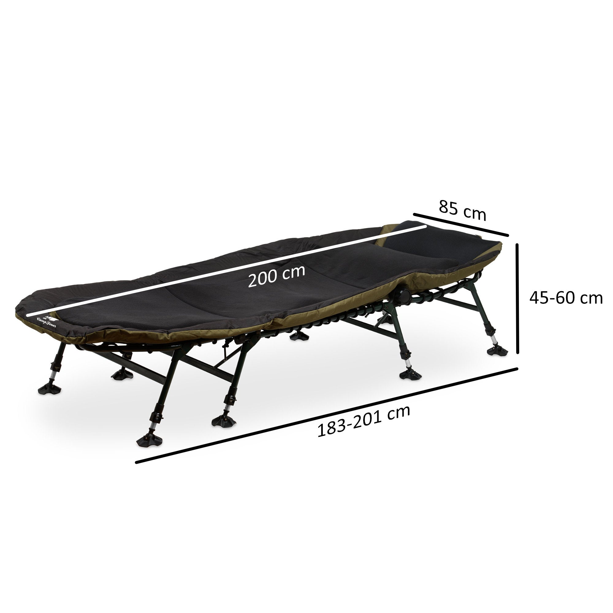 CampFeuer pat pescuit XXL 210x85 cm reglabil