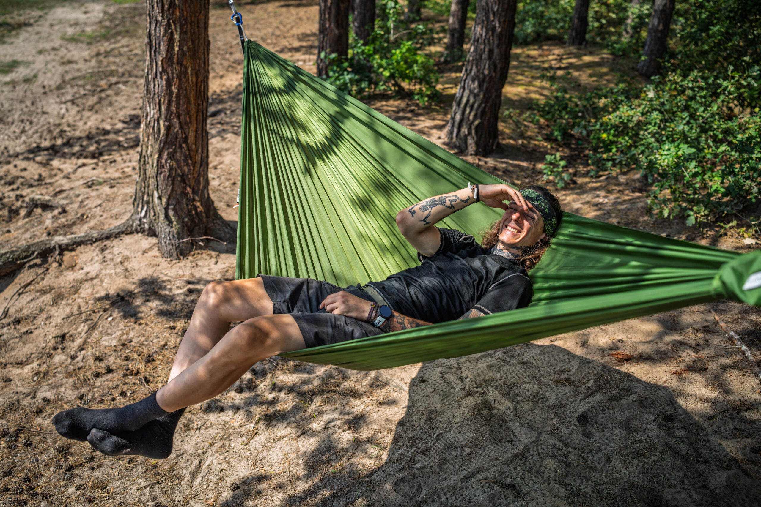 Lesovik Bystry Treetop Green hamac camping 250 kg