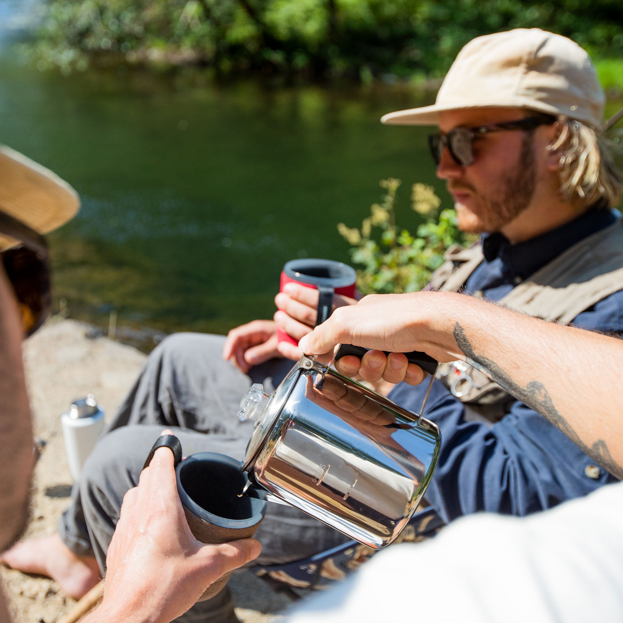 GSI Outdoors Glacier percolator cafea inox 6 cesti
