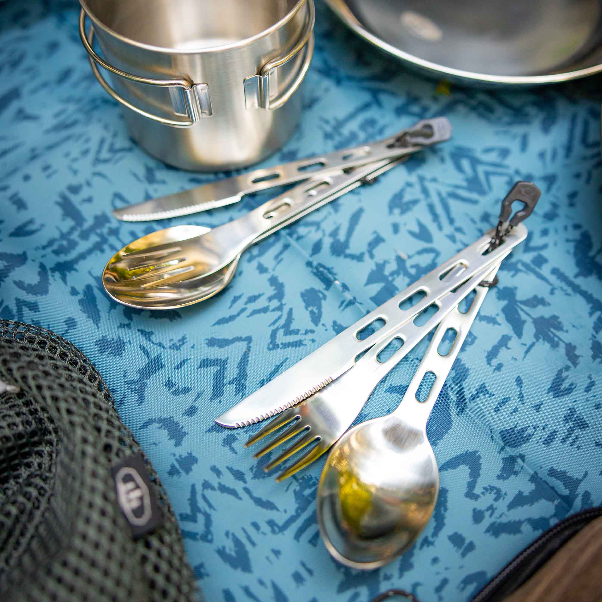 GSI Outdoors Glacier set tacâmuri inox 3 piese