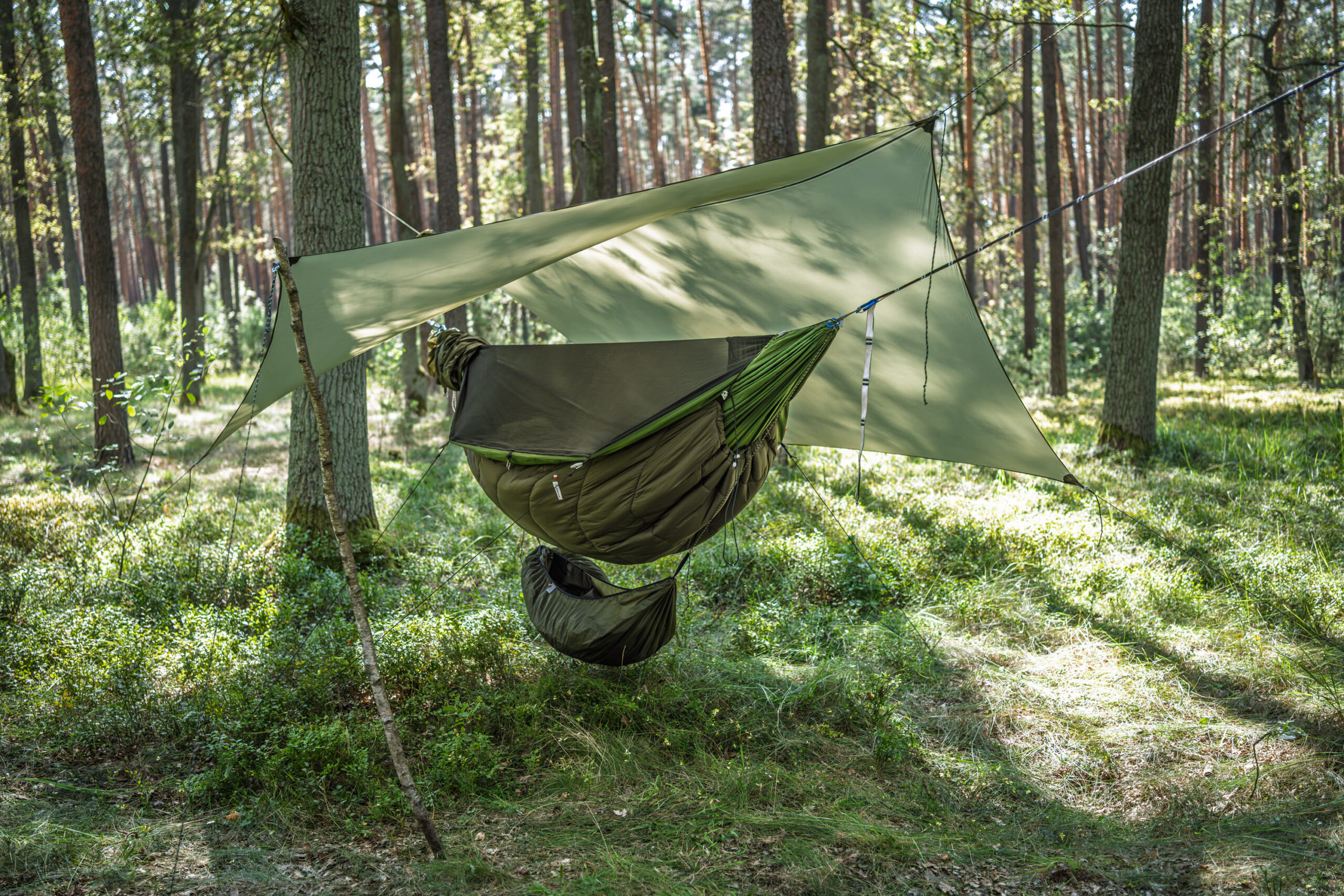 Lesovik Draka Treetop Green hamac cu plasa tantari