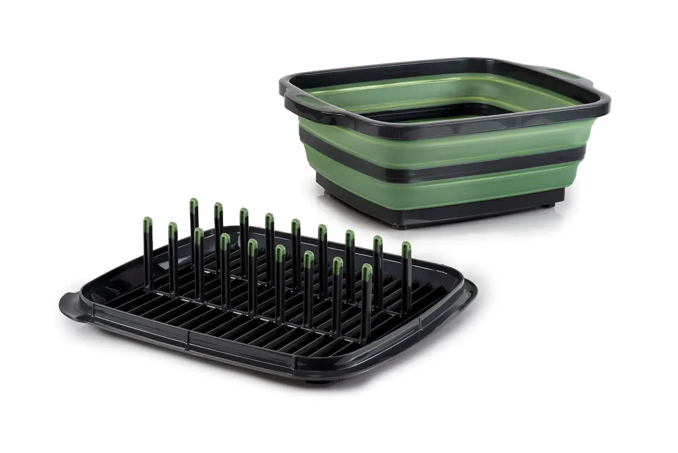 GSI Outdoors Escape set chiuveta pliabila cu scurgator vase