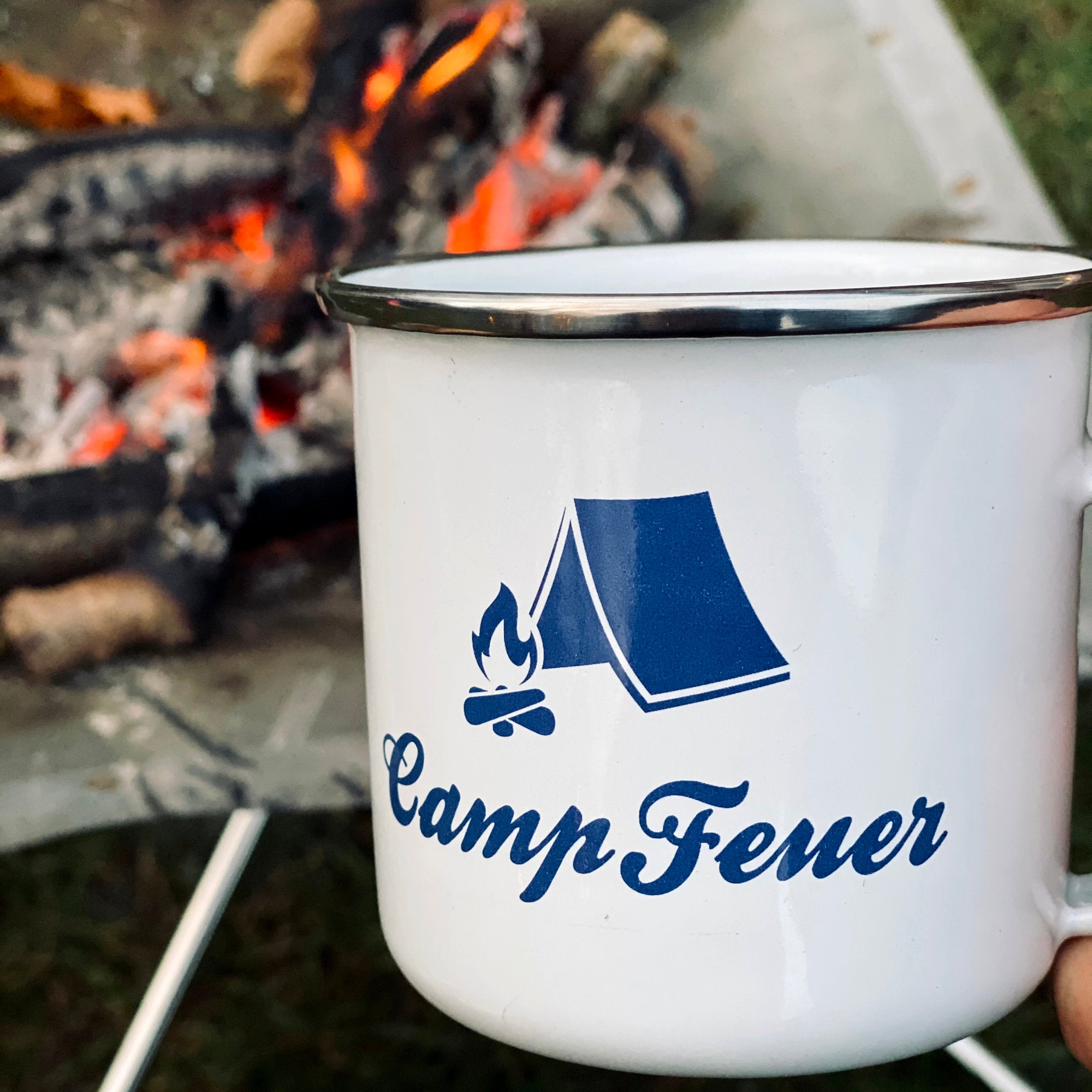 CampFeuer cana emailata 350 ml camping 1 bucata