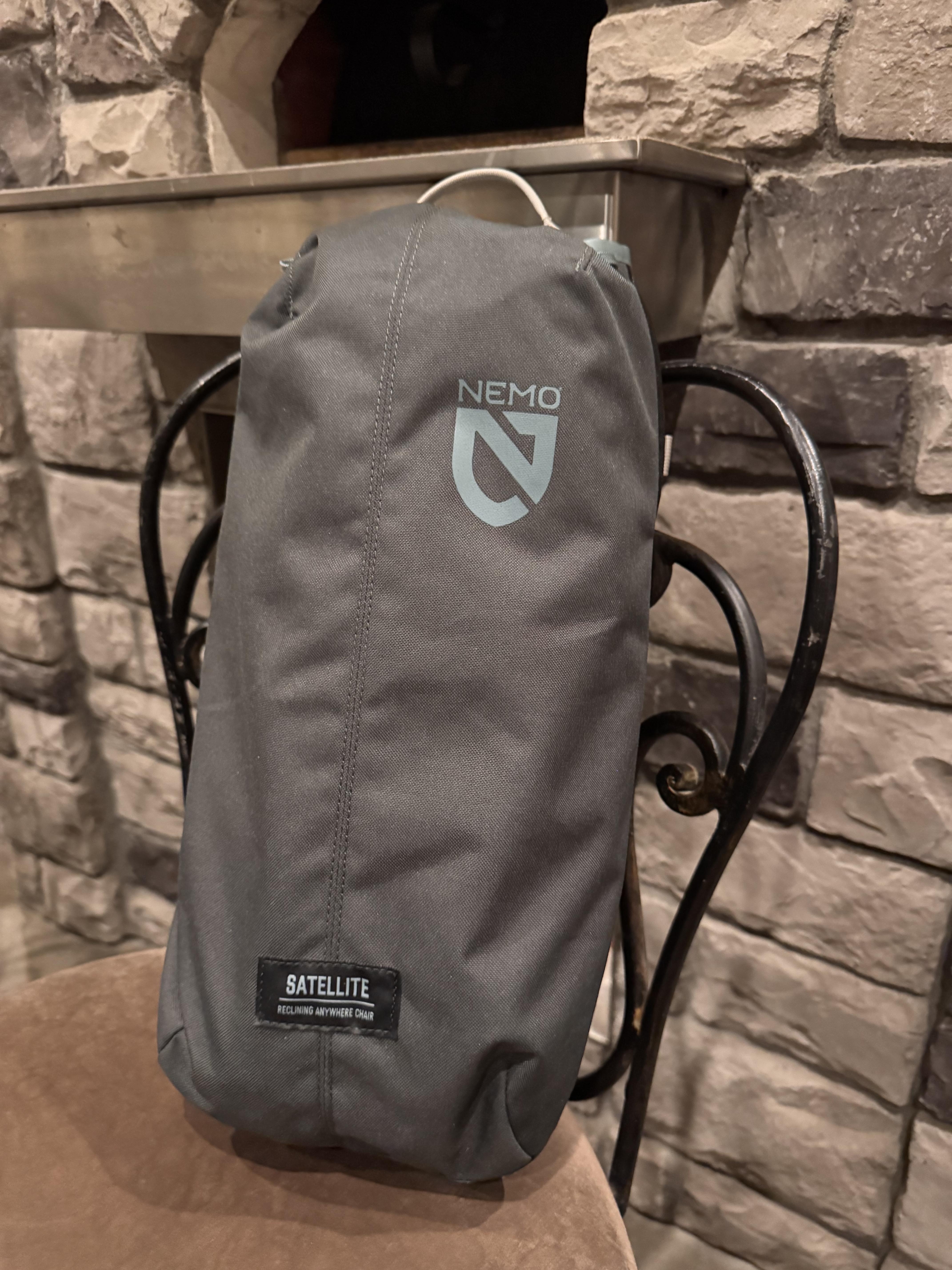 Nemo Satellite scaun camping reclinabil gri Quicksilver