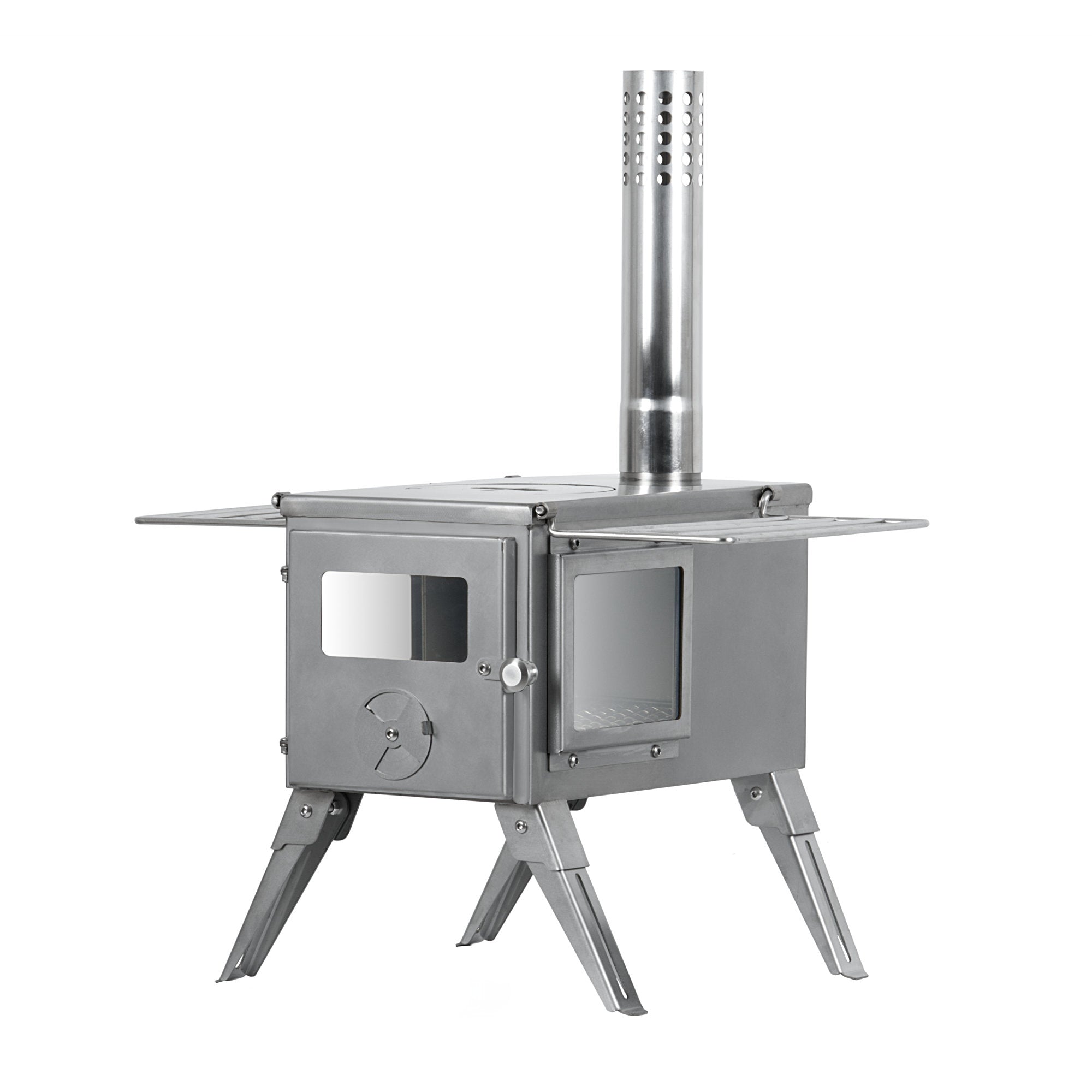 CampFeuer soba cort inox 51,5x42x216 cm cu plita
