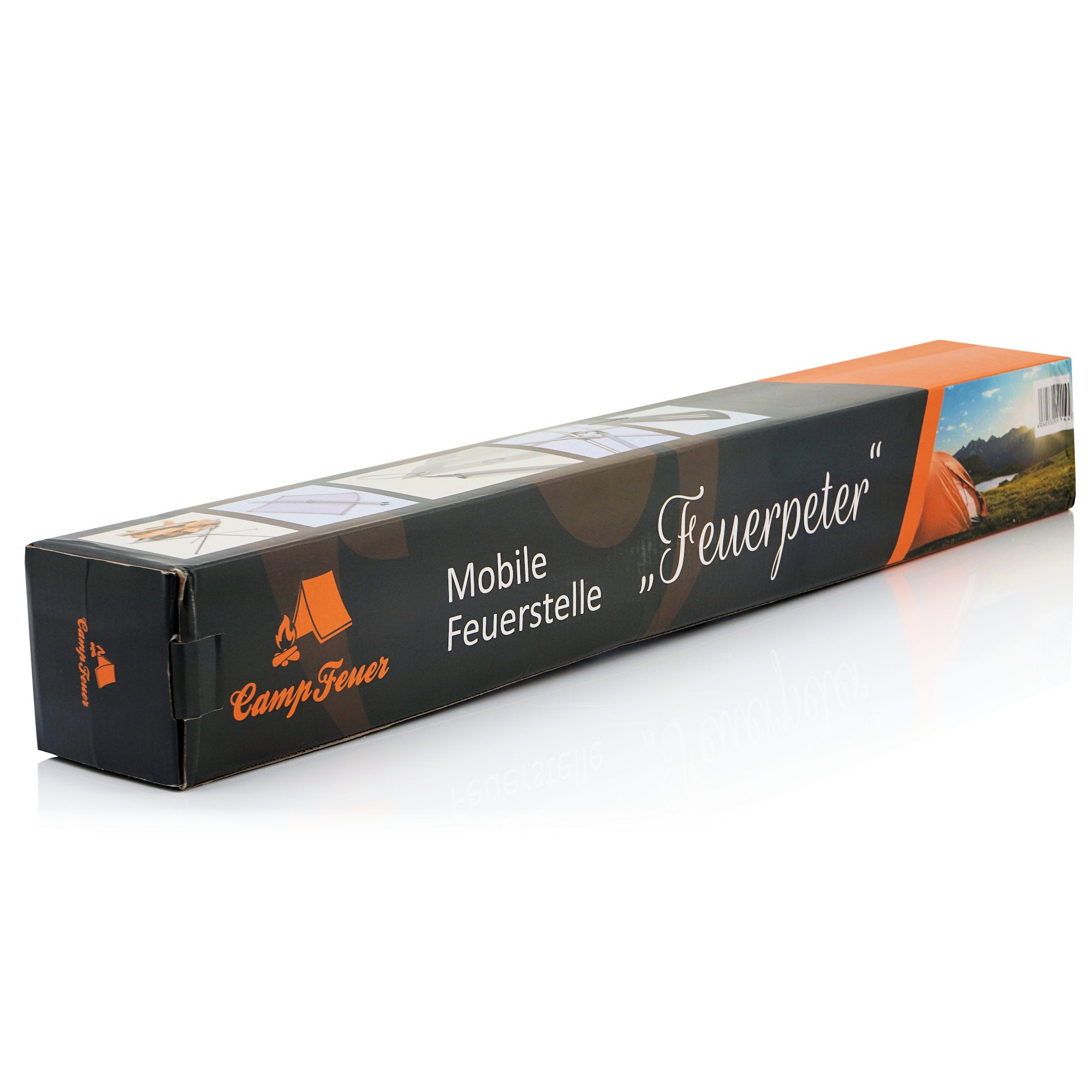 CampFeuer Feuerpeter vatra mobila inox 41x41x32 cm