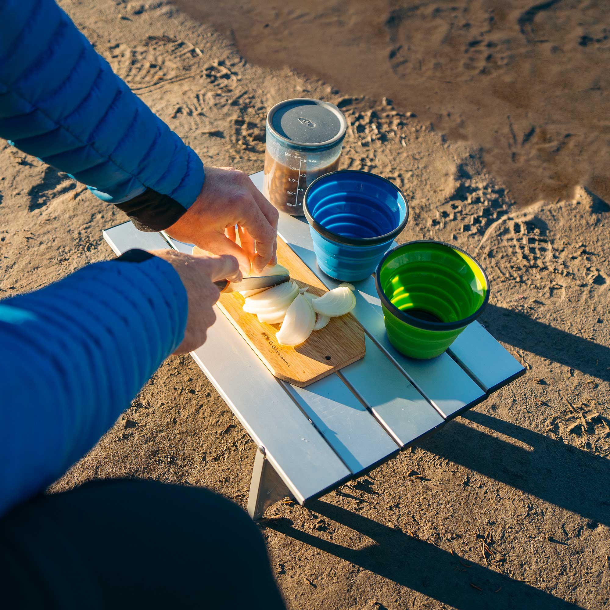 GSI Outdoors Santoku set cuțit + tocător