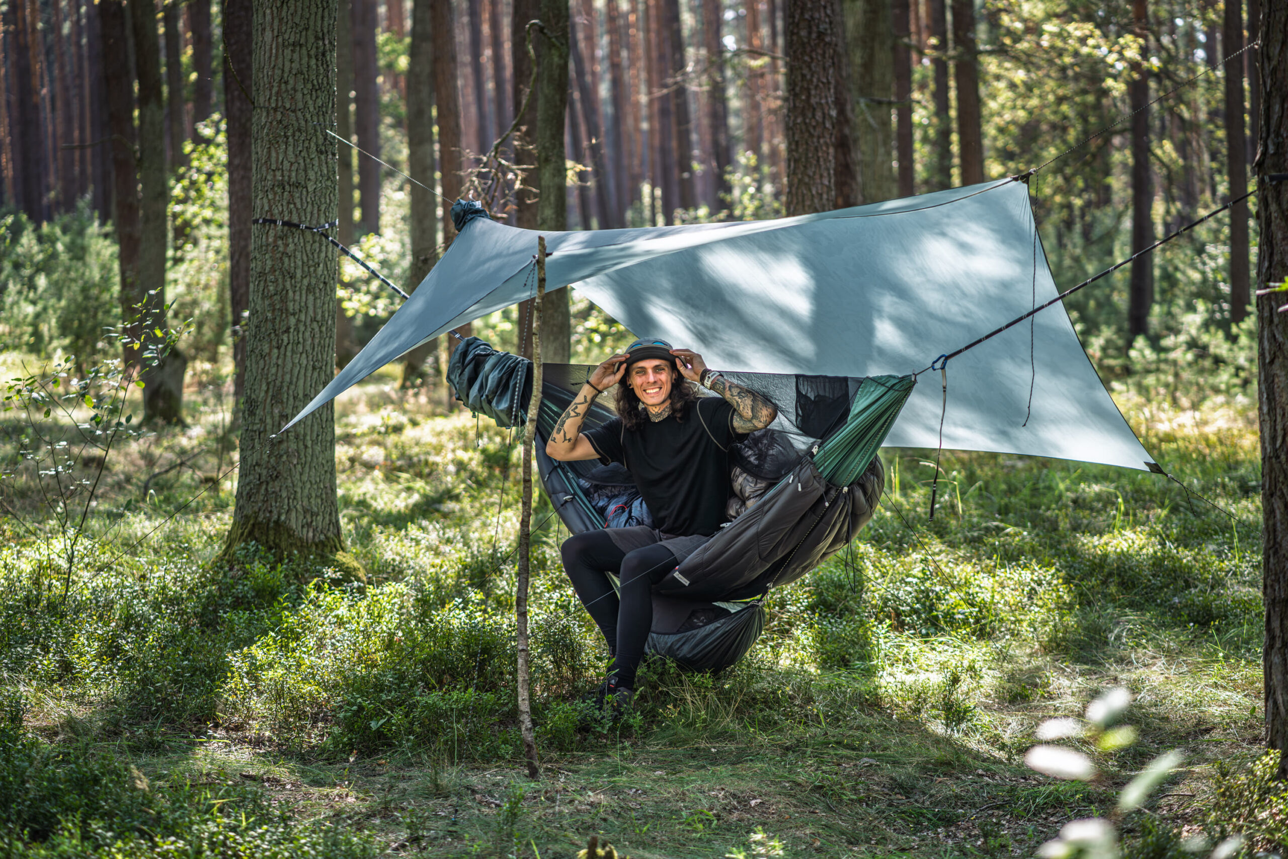 Lesovik DRAKA Silver Pine hamac cu plasă 250 kg
