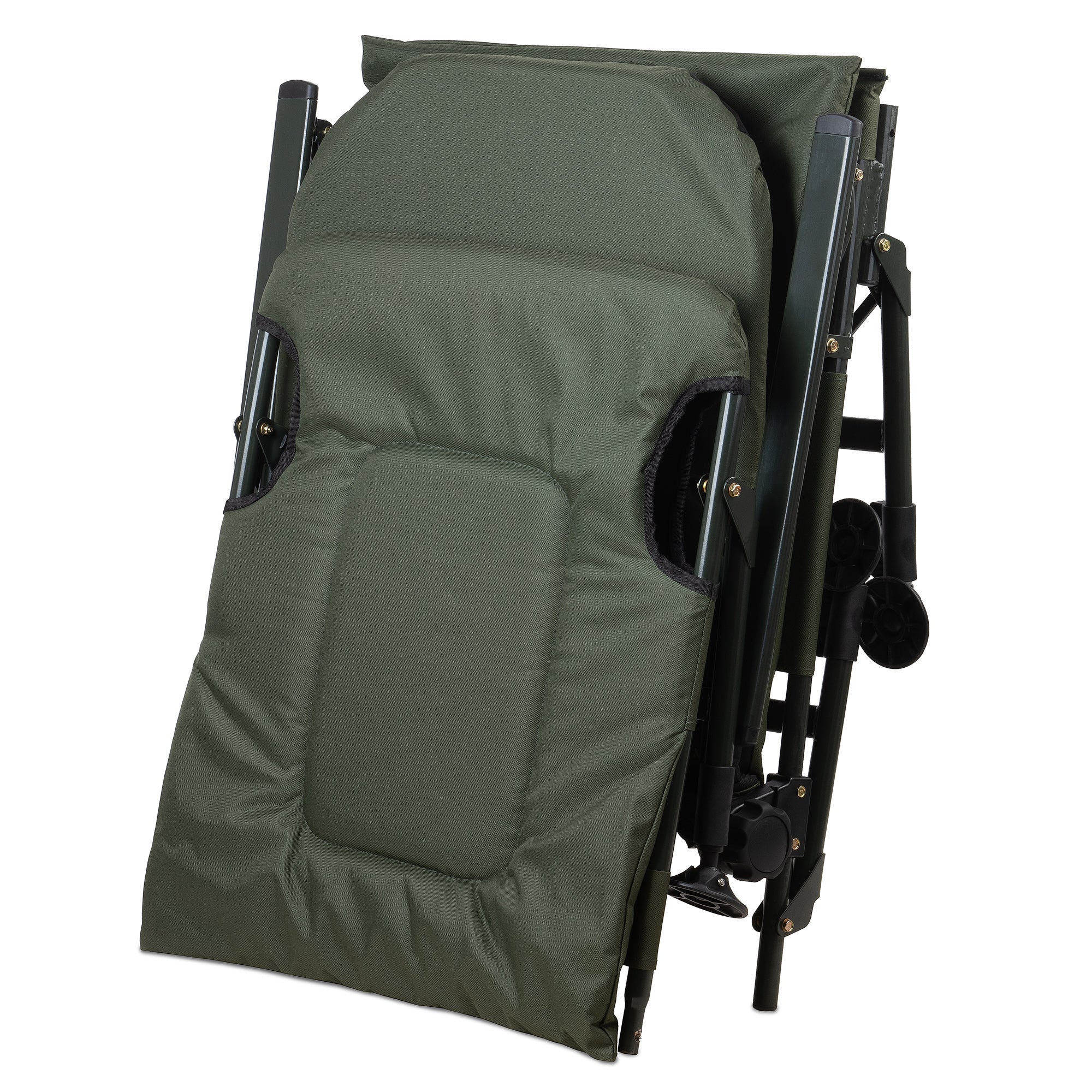 CampFeuer 2in1 scaun pescuit reglabil verde-negru 150 kg