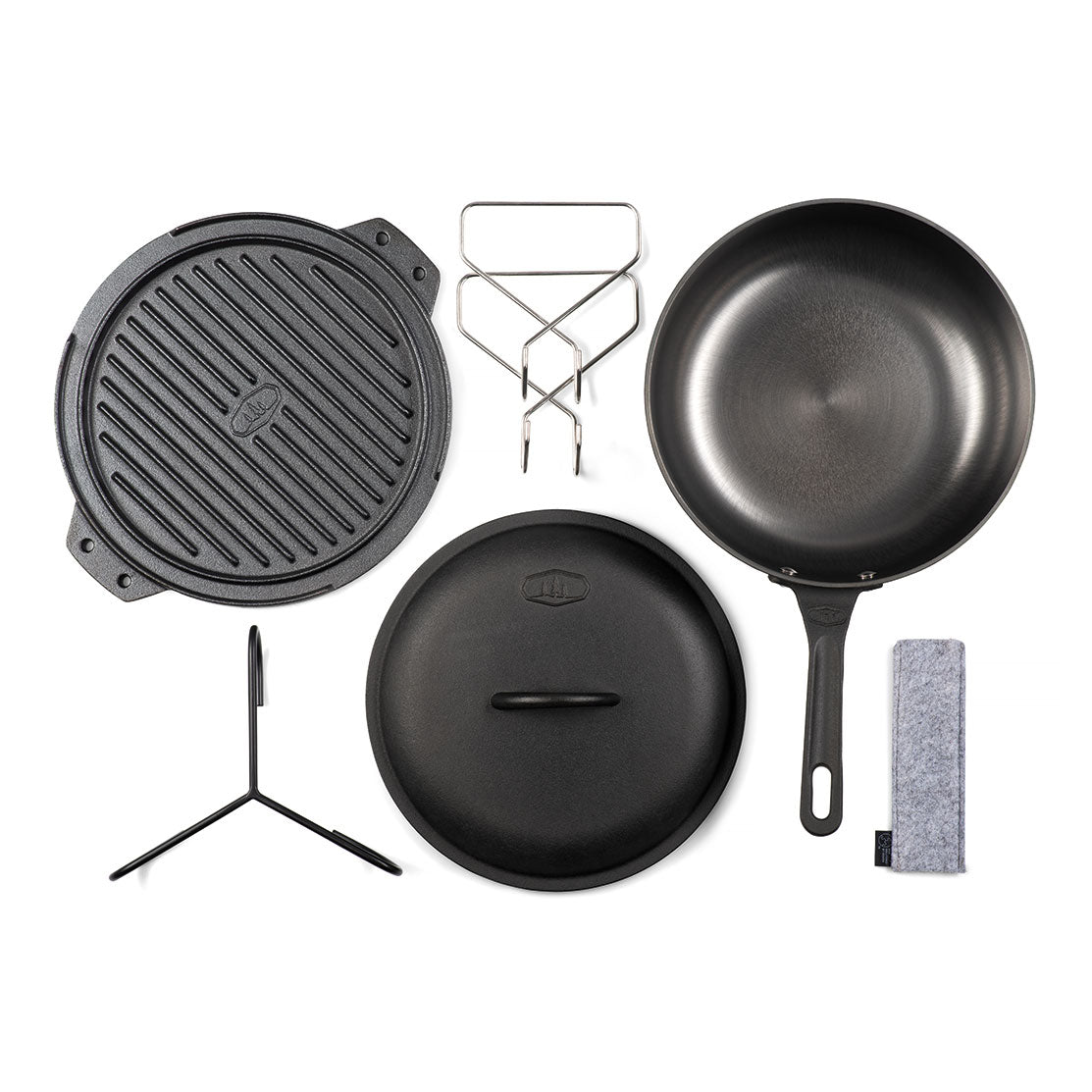 GSI Outdoors Guidecast set vase fontă 10 inch grill