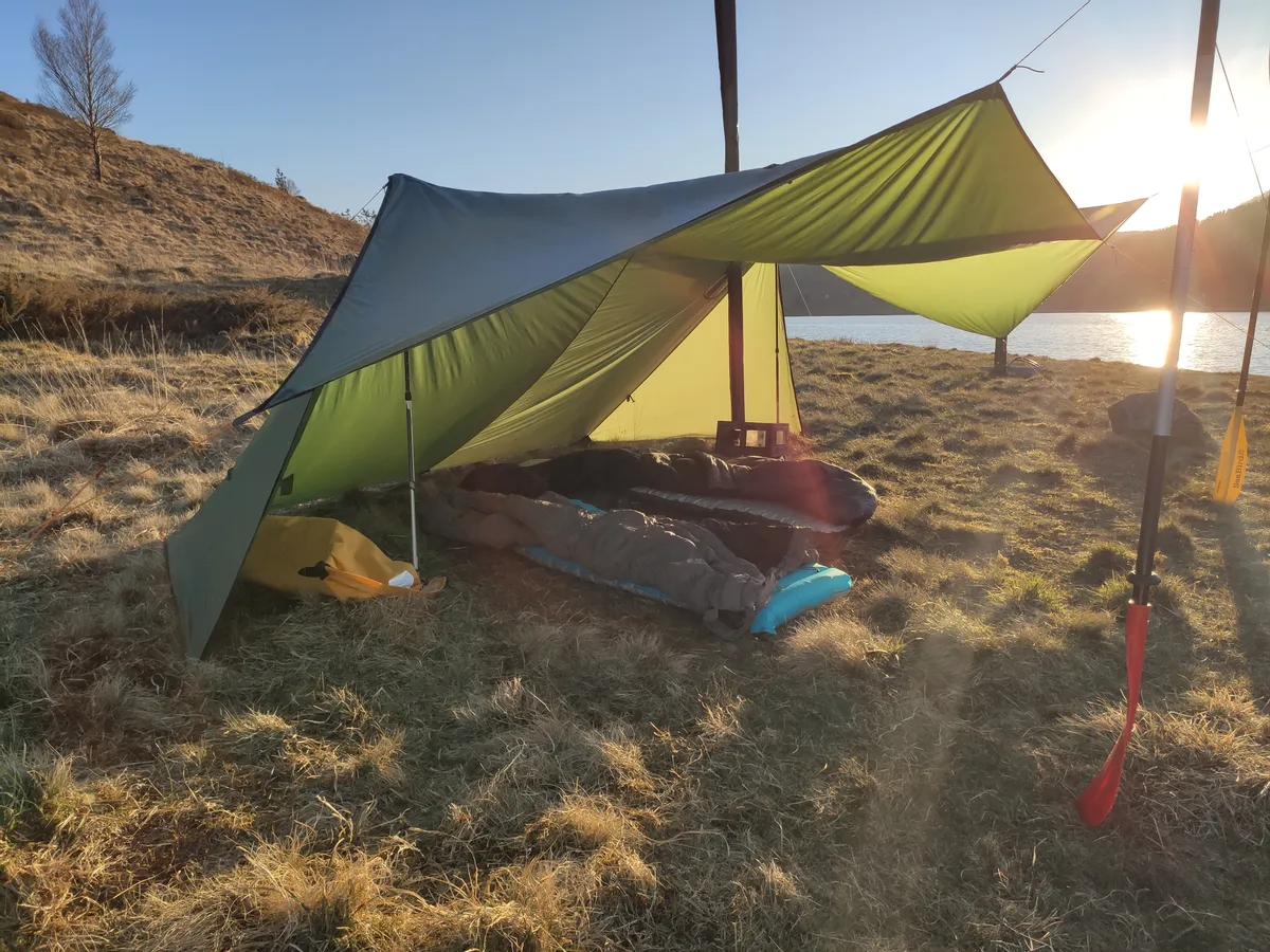 Nortent Bivuakk tarp 3 in 1 Stonegrey cu horn soba