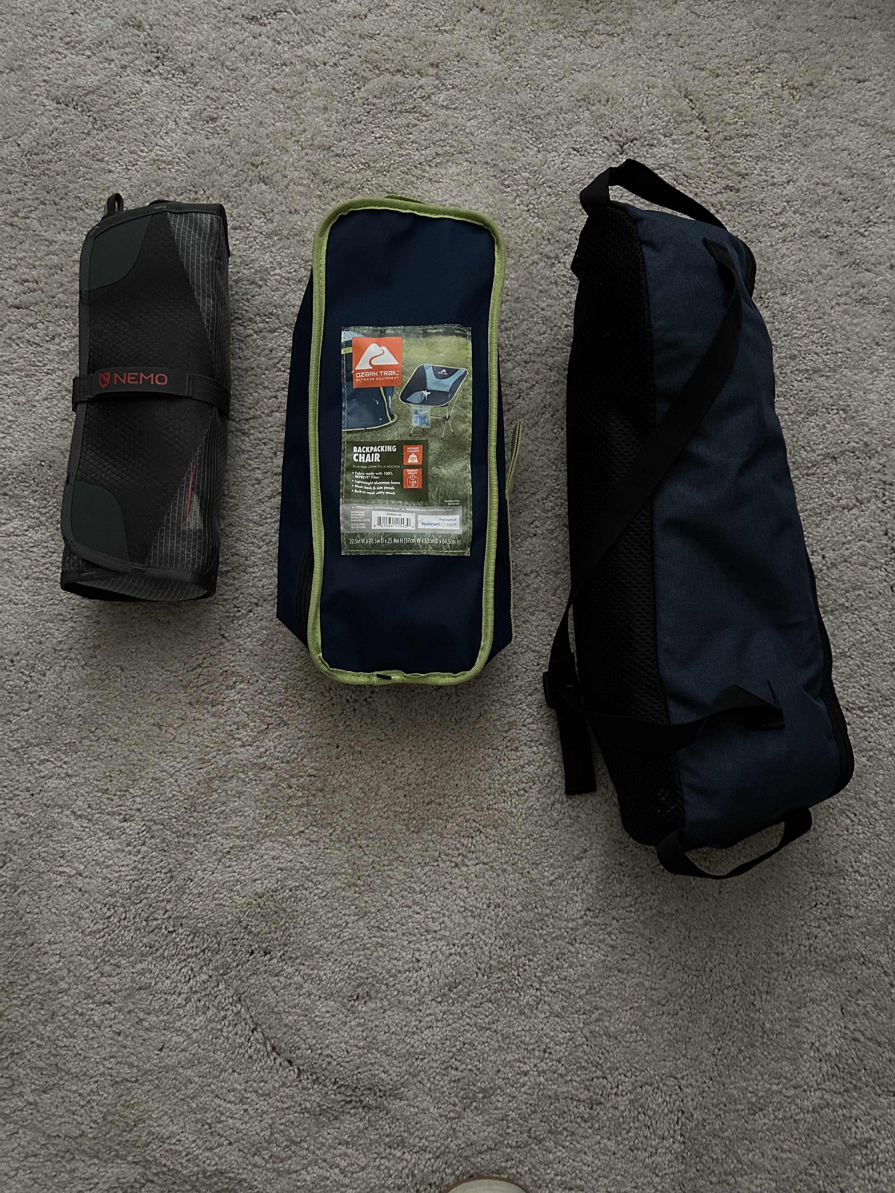 Nemo Moonlite scaun camping reclinabil Smokey Olive pliabil