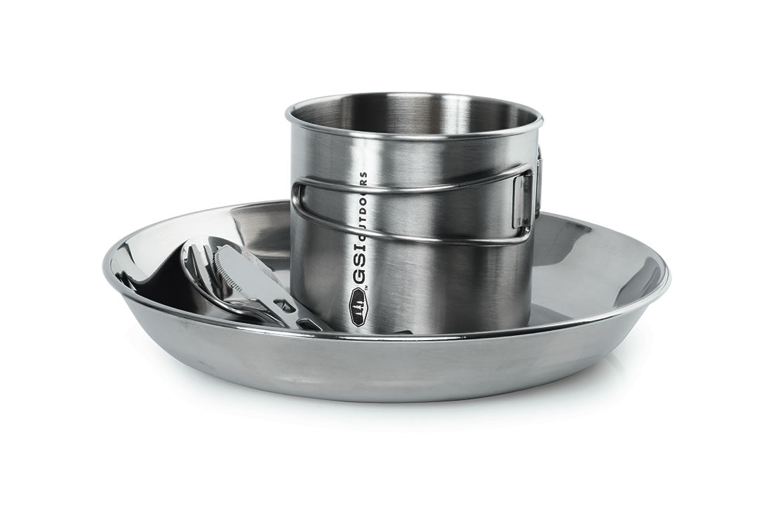 GSI Outdoors Glacier Stainless set vesela 1 persoana