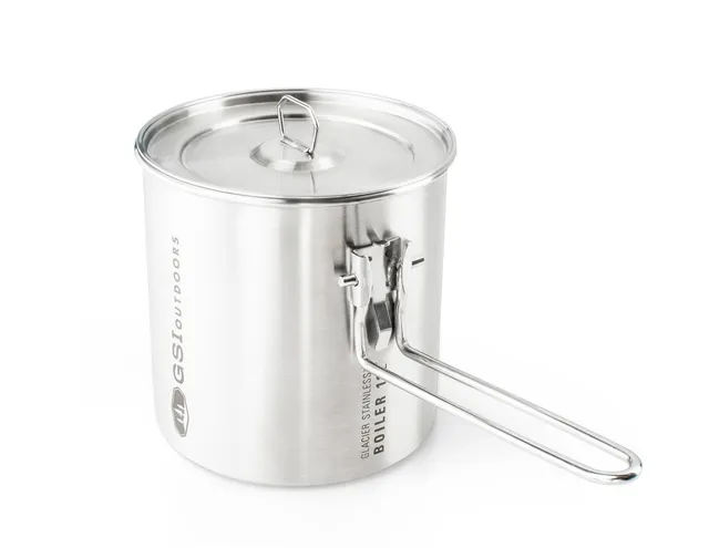 GSI Outdoors Glacier oală camping 1,1L inox cu mâner