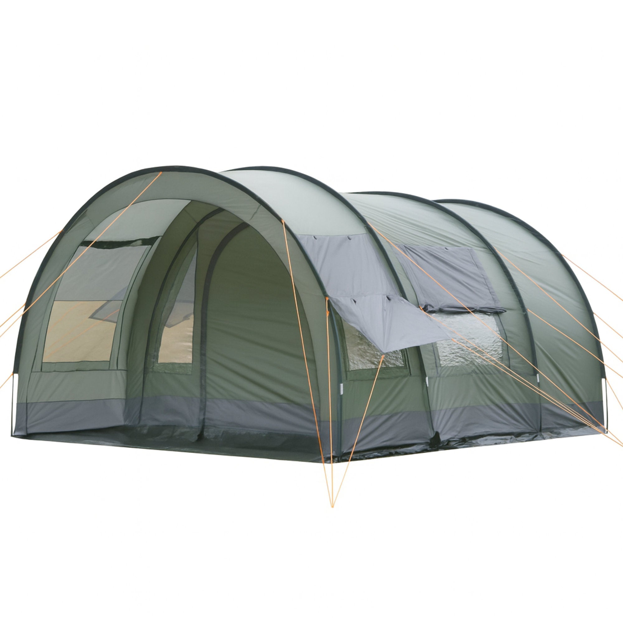 CampFeuer Relax6 cort tunel 6 persoane oliv/gri 5000 mm