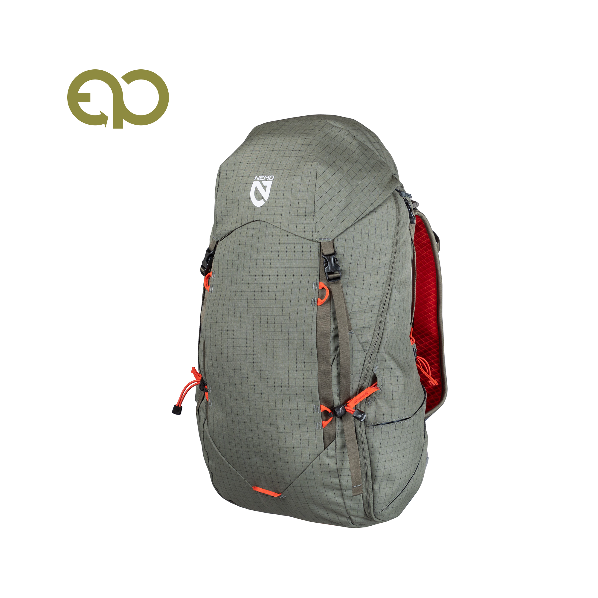 Nemo Resolve 35L rucsac activ Smokey Olive impermeabil