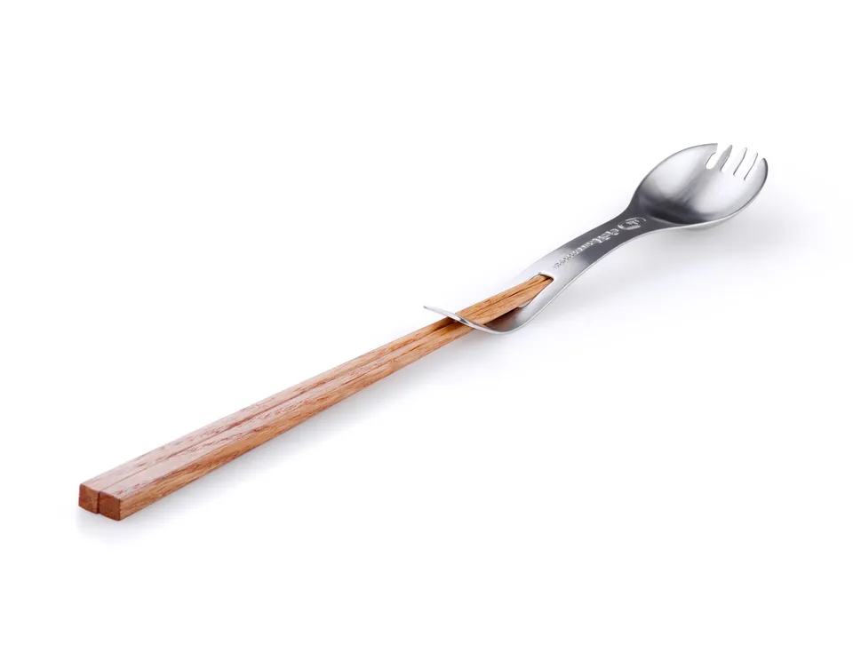 GSI Outdoors Glacier Stainless Spork + Sticks tacâm inox