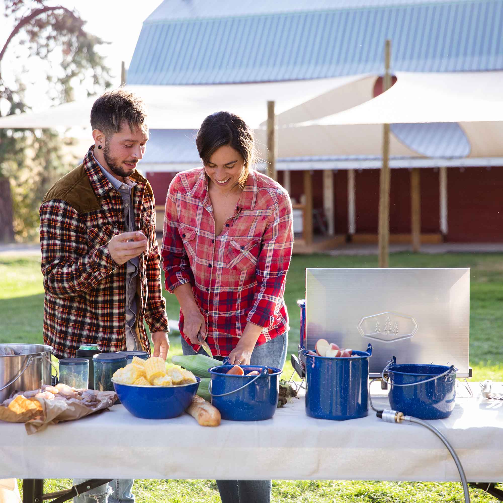 GSI Outdoors Enamelware Convex ceainic emailat 3 Qt