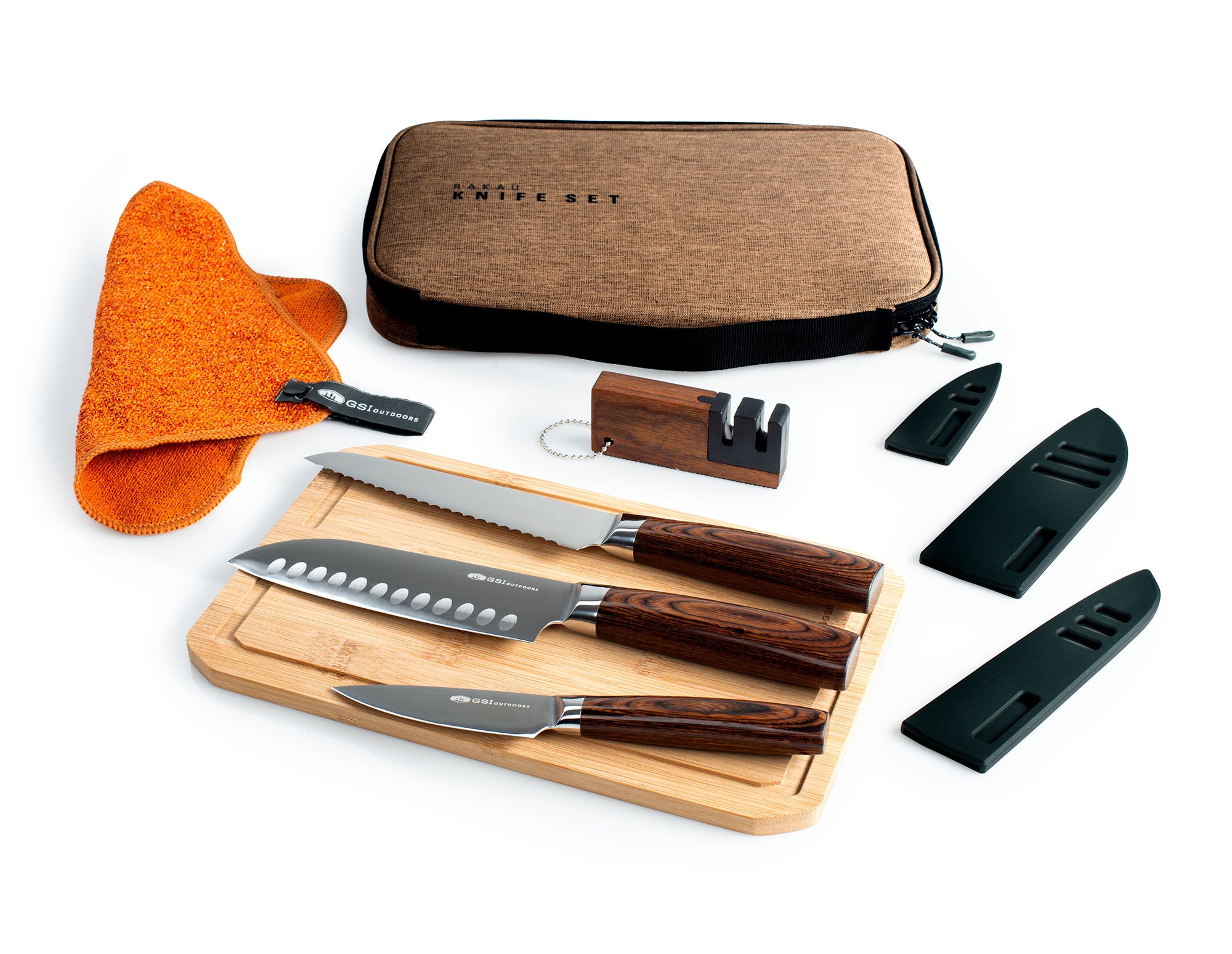 GSI Outdoors Rakau set cutite camping 3 piese