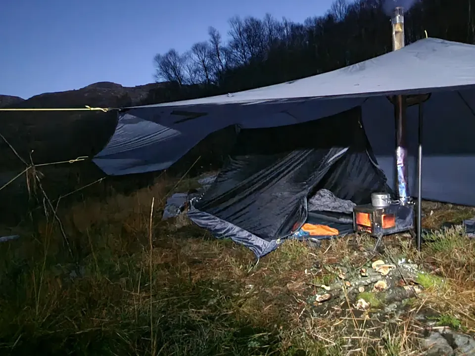 Nortent Bivuakk tarp 3 in 1 Stonegrey cu horn soba