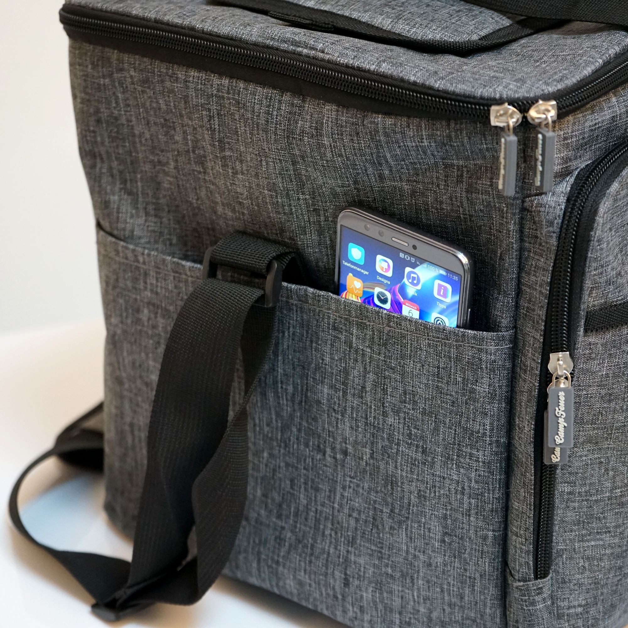 CampFeuer Geanta frigorifica 30L gri-melat izolata