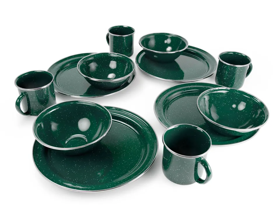 GSI Outdoors Pioneer set masa emailata 12 piese 4 pers