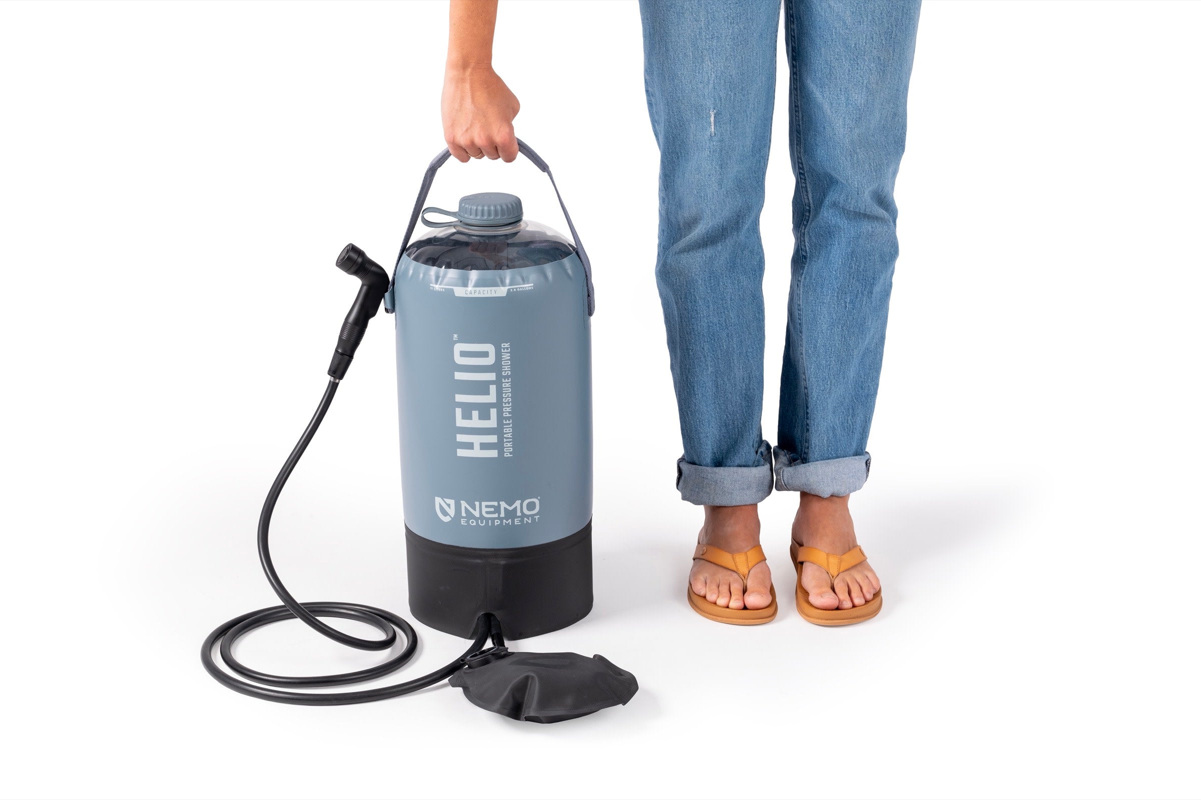 Nemo Helio duș portabil 11,3L pompă picnicior