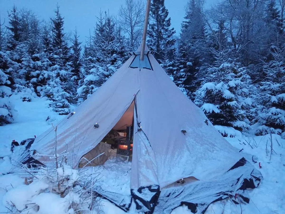 Nortent Lavvo 6 PC cort tipi 6 pers polycotton soba