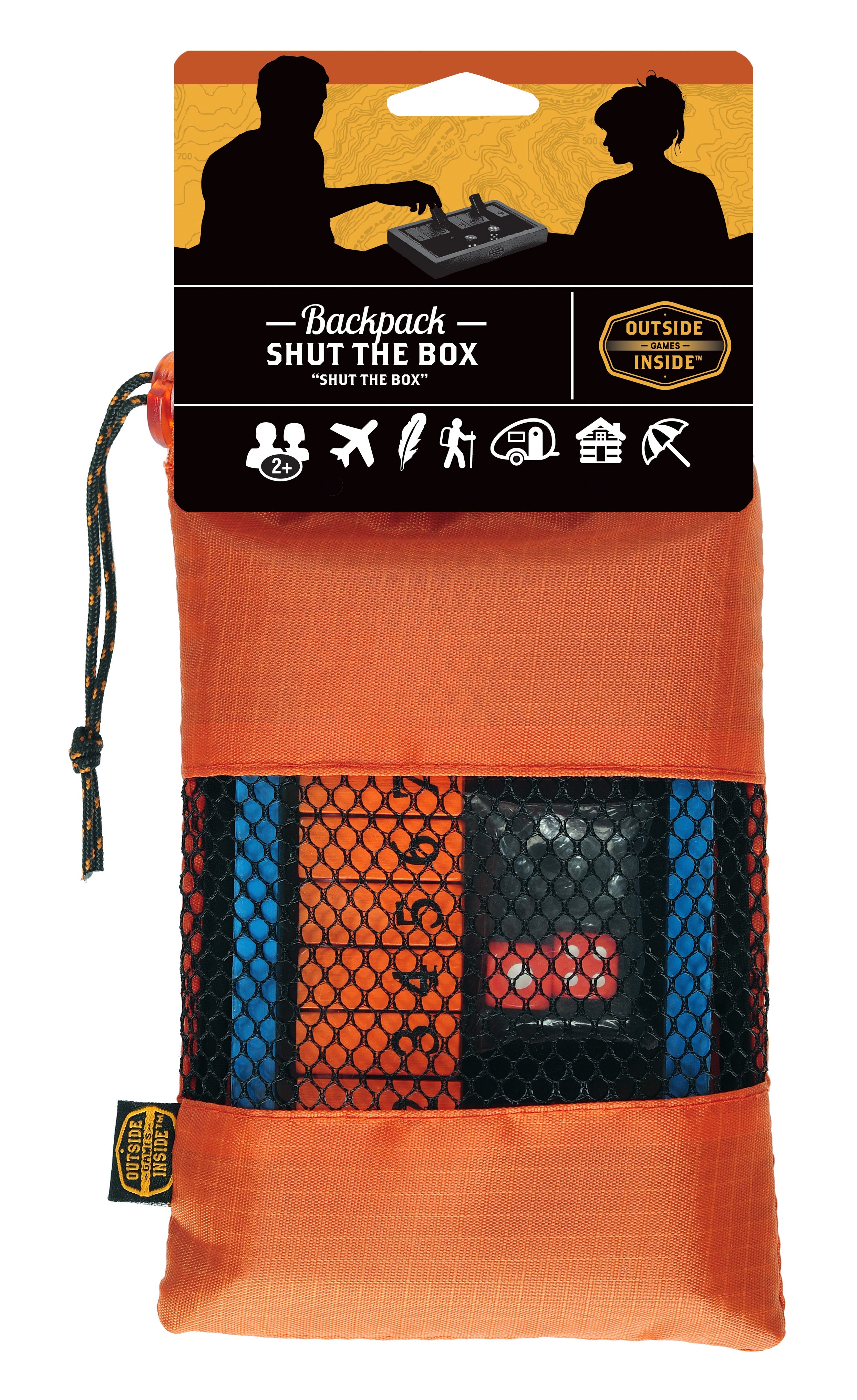 GSI Outdoors Backpack Shut the Box joc zaruri lemn camping