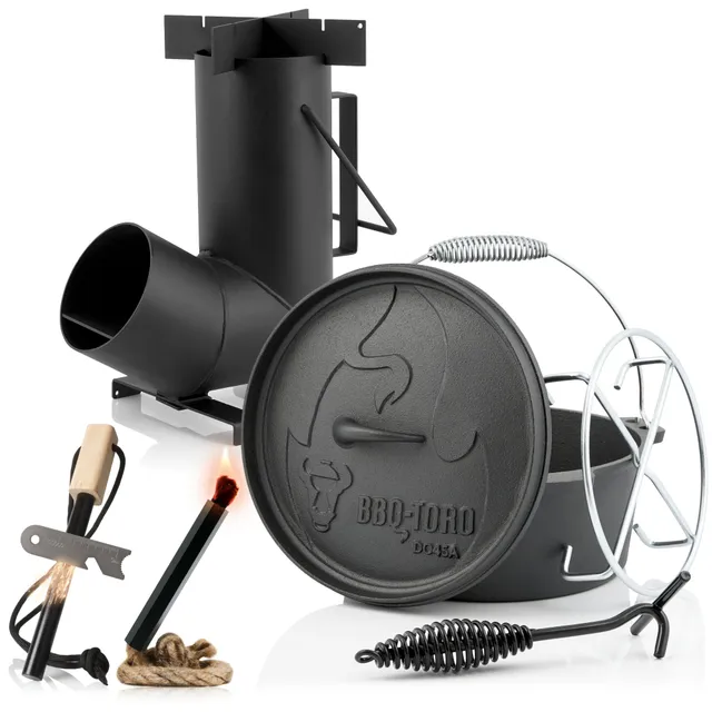 CampFeuer Survival Set 6 piese aragaz racheta fonta