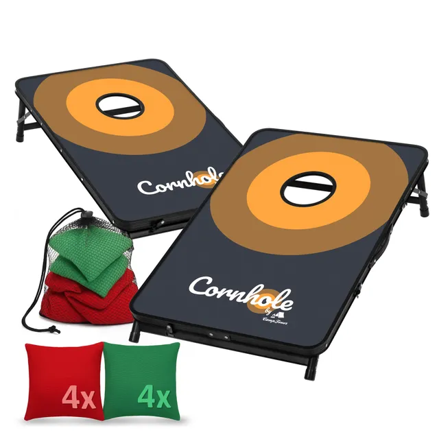 CampFeuer Cornhole joc exterior 90x60 cm 2 plăci 8 saci