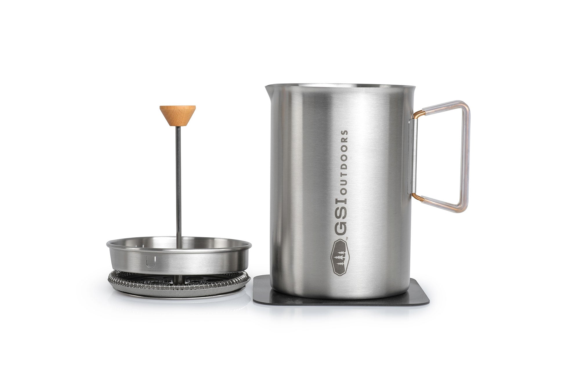 GSI Outdoors Glacier Javapress presă cafea inox