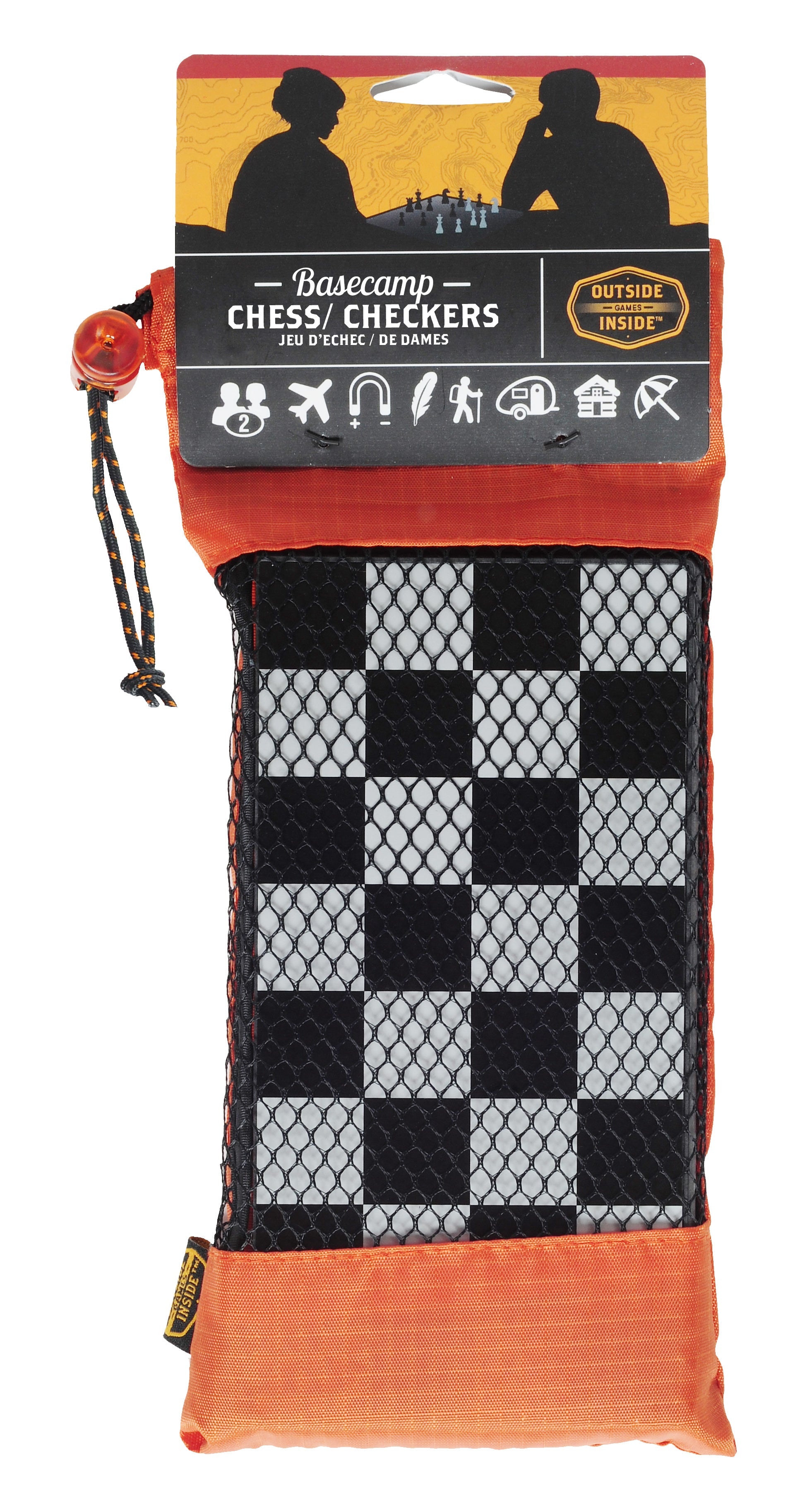 GSI Outdoors Basecamp joc șah magnetic + dame pliabil