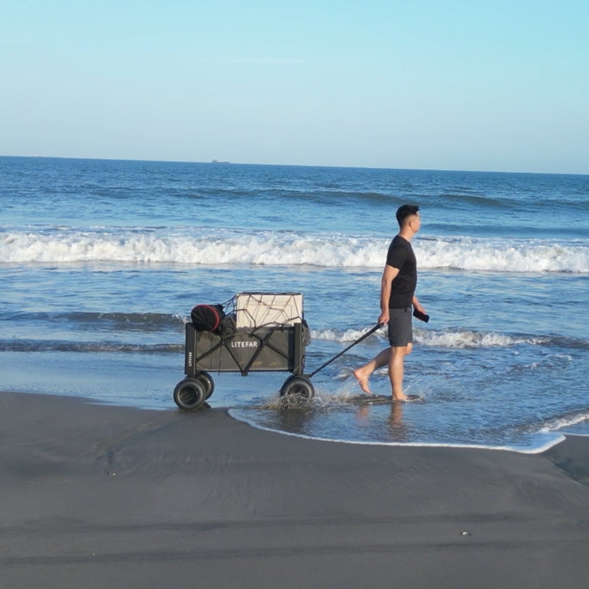 LITEFAR B1 Electric Beach Wagon cărucior electric plajă 150L