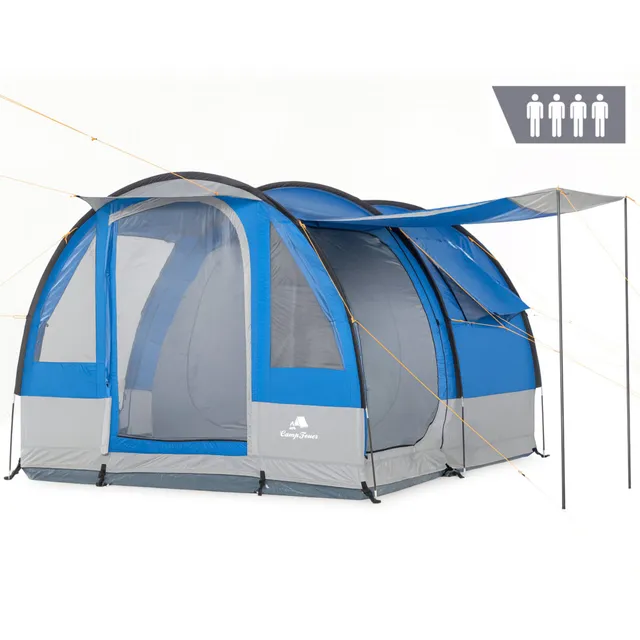 CampFeuer Smart cort tunel 4 persoane albastru gri