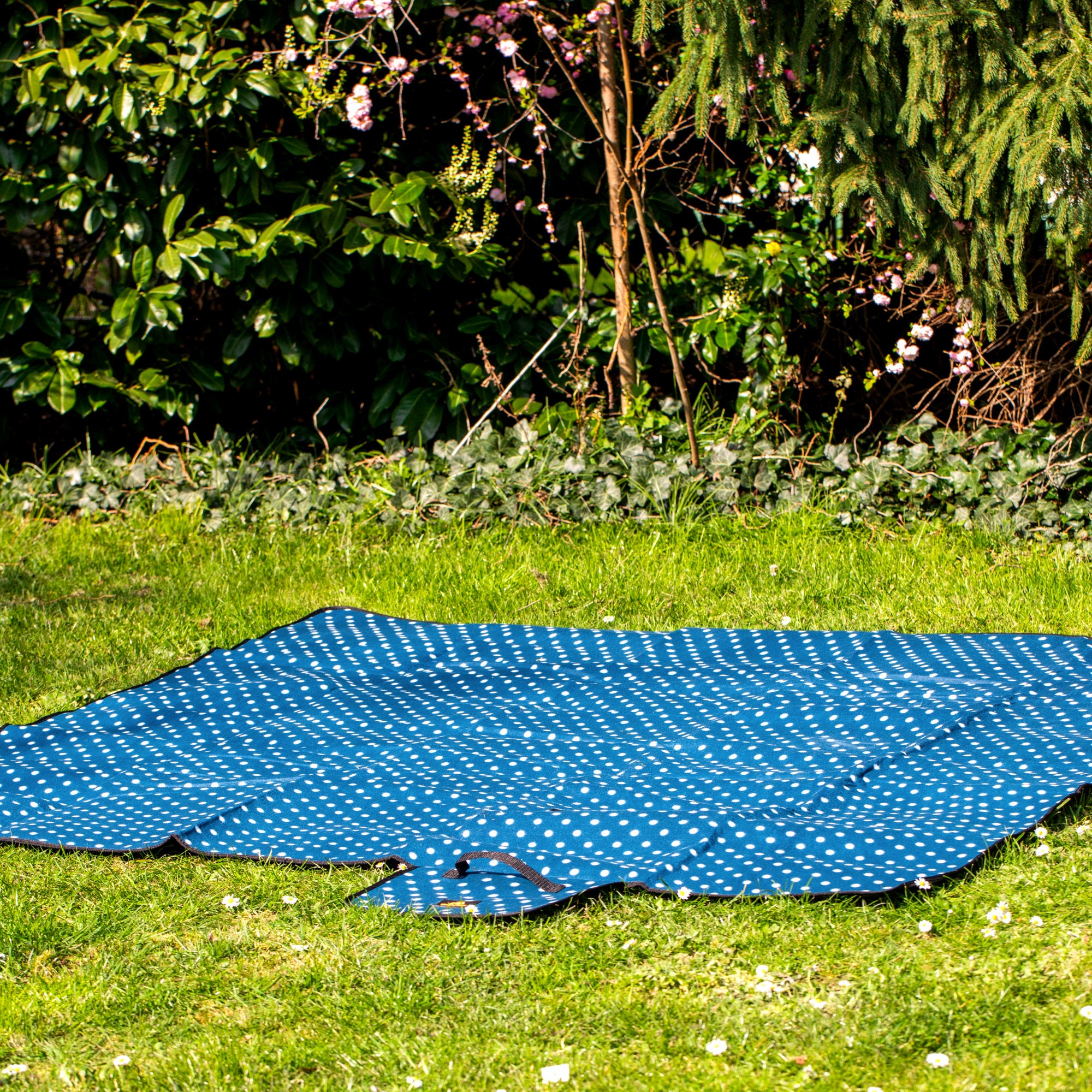 CampFeuer pătură picnic 200x200 cm albastră impermeabilă