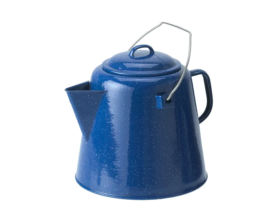 GSI Outdoors 20 Cup Coffee Boiler ceainic emailat albastru 20 cesti