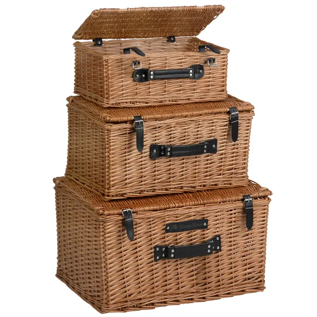 CampFeuer set cos picnic rachita 3 piese cu capac