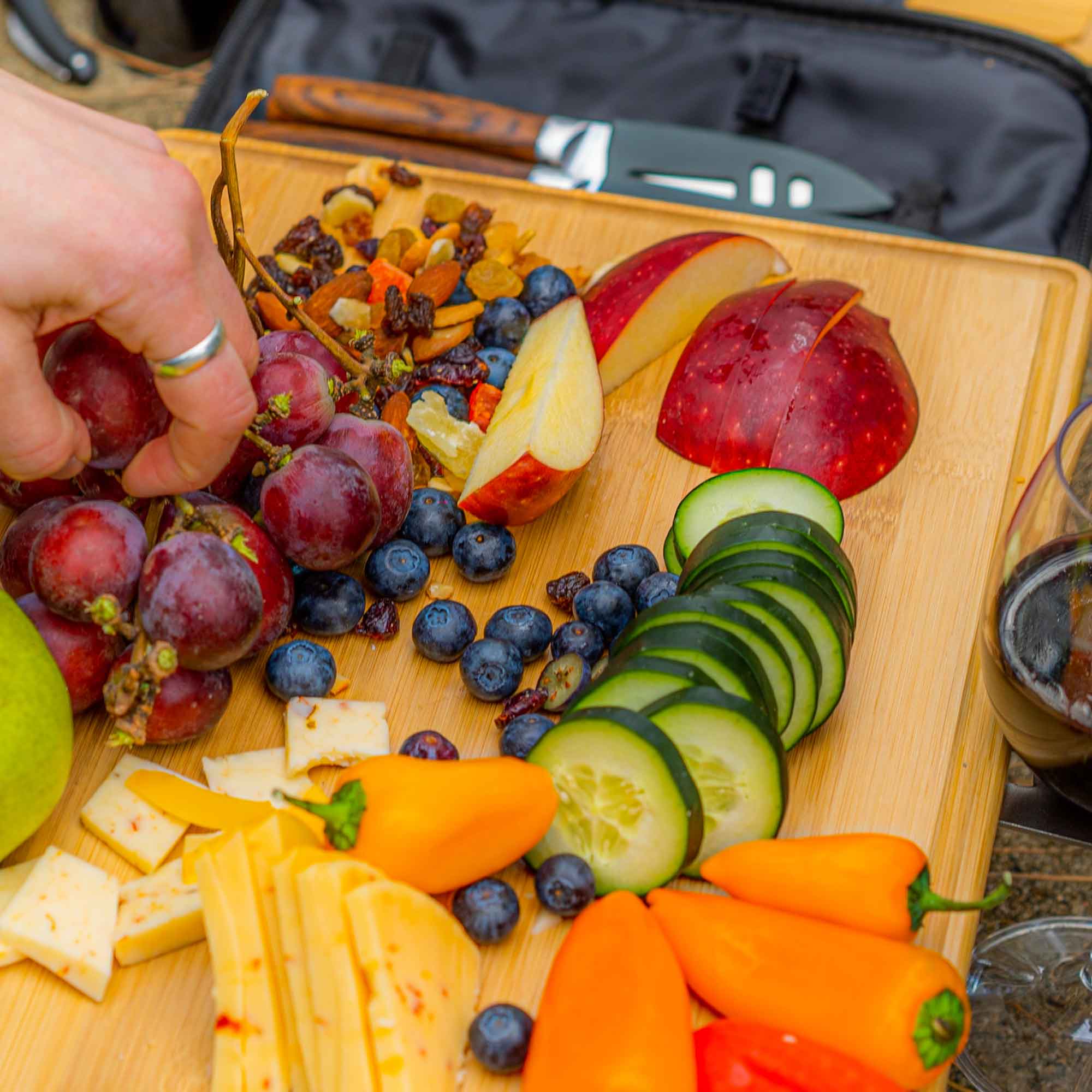 GSI Outdoors Rakau masă picnic bambus pliabilă
