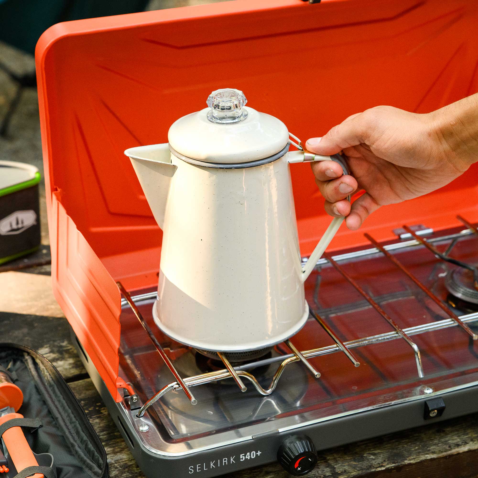 GSI Outdoors Mesa percolator cafea emailat 8 cani
