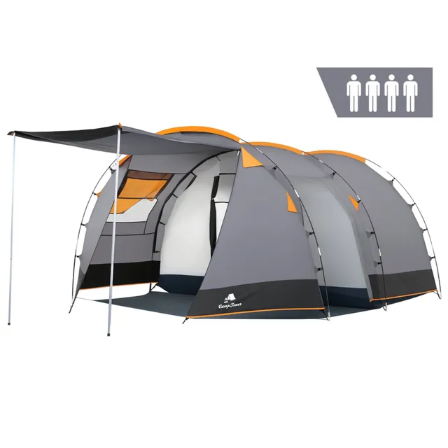 CampFeuer Super+ cort tunel 4 persoane gri 3000 mm