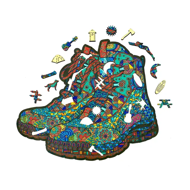 GSI Outdoors Hiking Boots puzzle lemn 188 piese