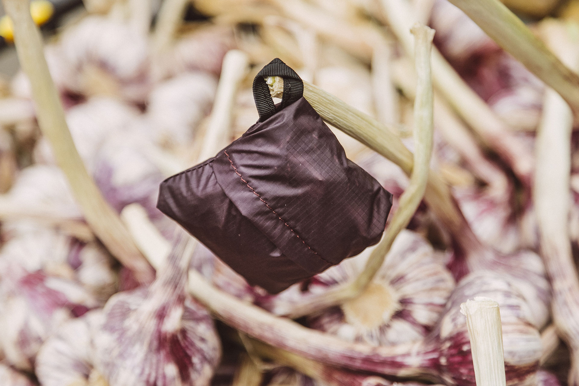 Lesovik Musette sacoșă bicicletă Burgundy Ron 30g