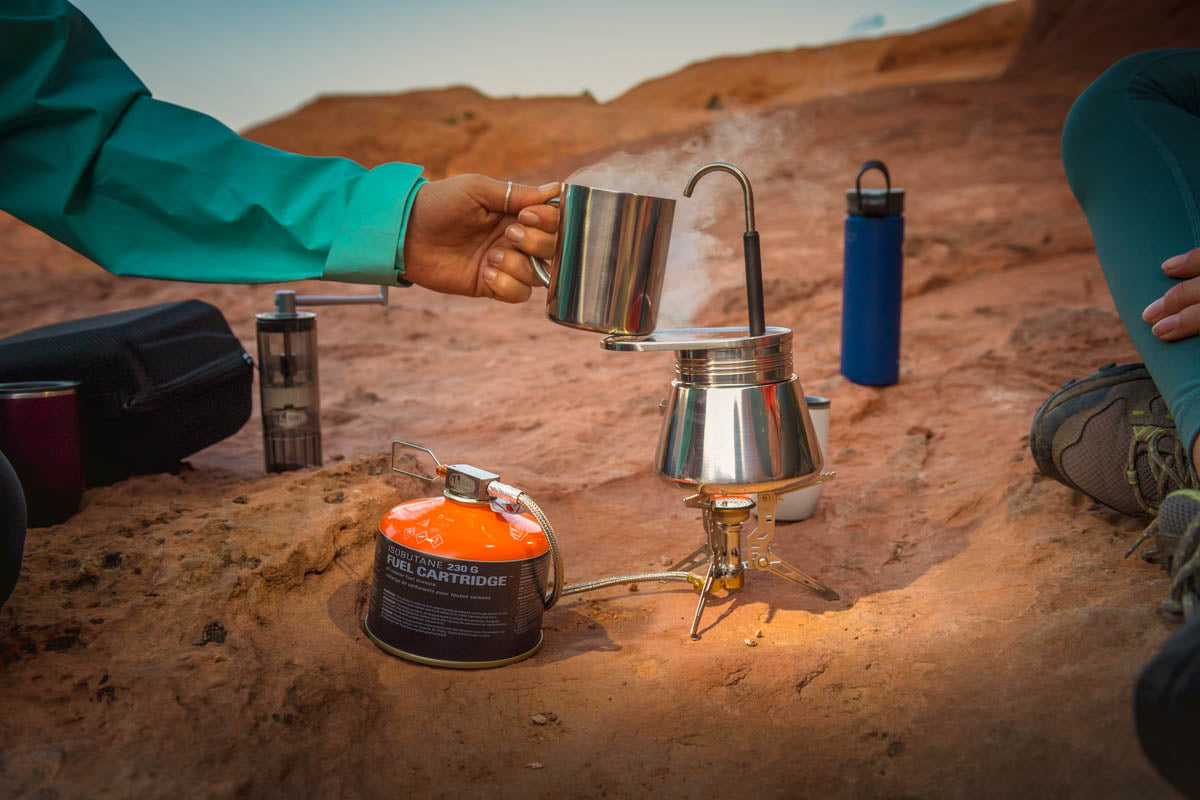 GSI Outdoors MiniEspresso espressor camping 4 cesti