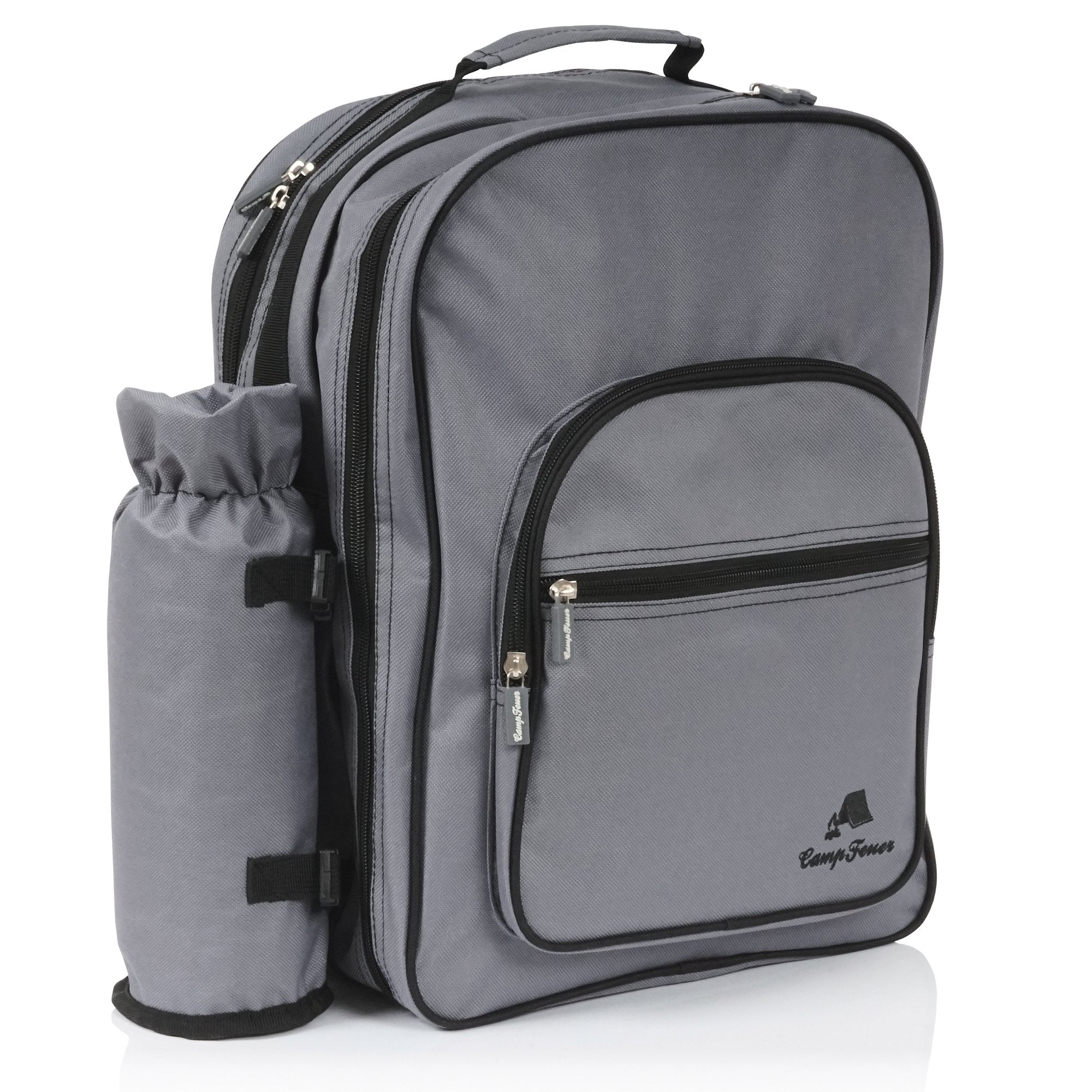 CampFeuer rucsac picnic gri 31 piese 4 persoane cu racire