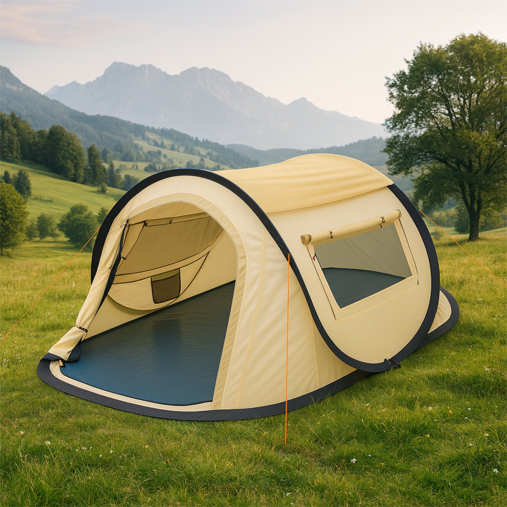CampFeuer Quiki cort 2 persoane crem-bej pop-up