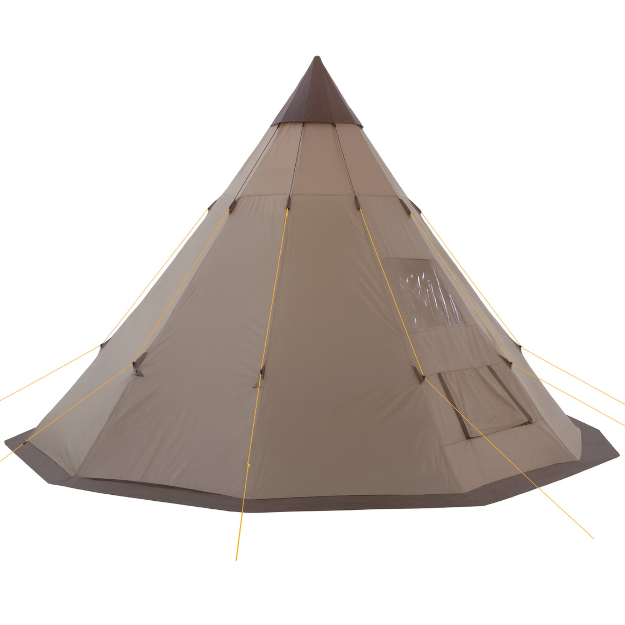 CampFeuer Spirit cort tipi 4 persoane maro 3000 mm