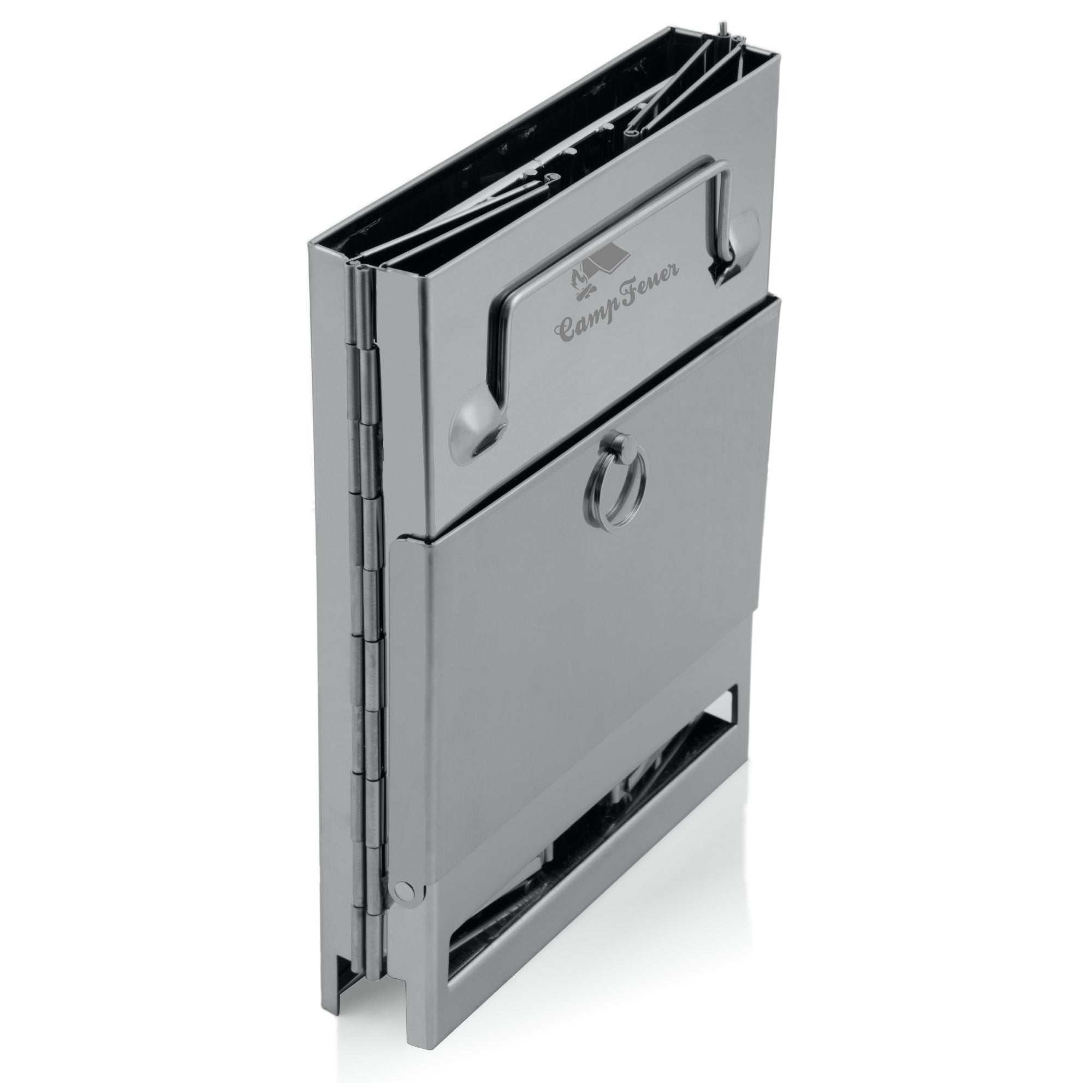 CampFeuer Gratar pliabil inox 19x19 cm cu husa